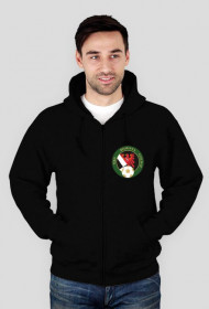 Rominta Gołdap pasy biało zielone bluza kaptur