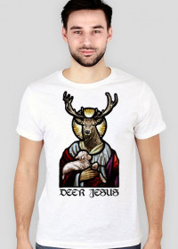 Deer Jesus DUŻY nadruk