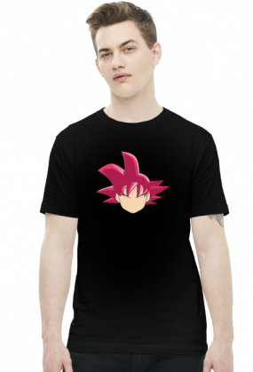 Dragon Ball Goku SSJ GOD - t-shirt męski