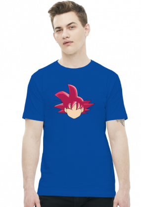 Dragon Ball Goku SSJ GOD - t-shirt męski