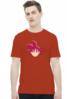 Dragon Ball Goku SSJ GOD - t-shirt męski