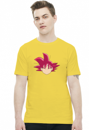 Dragon Ball Goku SSJ GOD - t-shirt męski