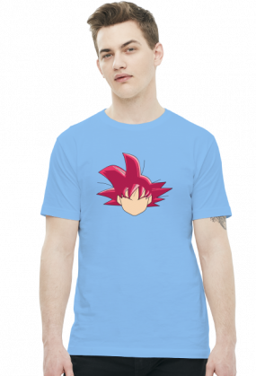 Dragon Ball Goku SSJ GOD - t-shirt męski