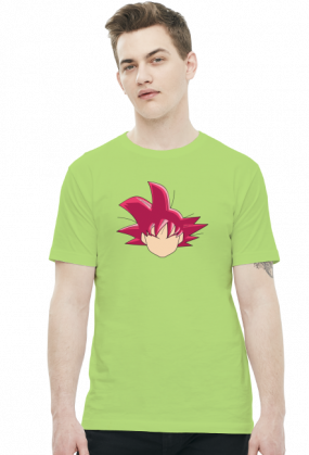 Dragon Ball Goku SSJ GOD - t-shirt męski