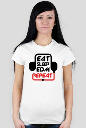 Eat Sleep EDM Repeat (Biała)