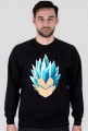 Dragon Ball Vegeta Super Sayian Blue - bluza męska bez kaptura
