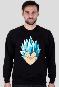 Dragon Ball Vegeta Super Sayian Blue - bluza męska bez kaptura