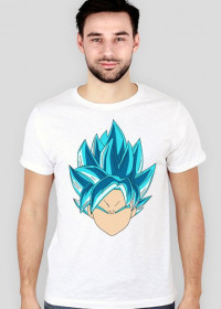 Dragon Ball Goku Super Sayian Blue - koszulka męska slim