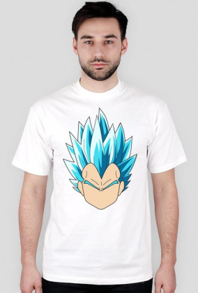 Dragon Ball Vegeta Super Sayian Blue - t-shirt męski