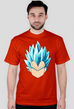 Dragon Ball Vegeta Super Sayian Blue - t-shirt męski