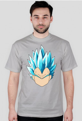 Dragon Ball Vegeta Super Sayian Blue - t-shirt męski
