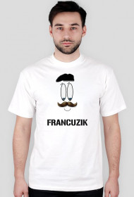 Francuzik-biała-(wąsy i beret)