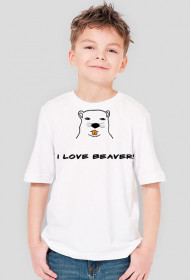 Koszulka I Love Beaver [KIDS] G-3