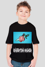 Koszulka Czarna - KwadratowaMasakra Dziecęca