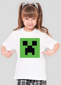 Koszulka dziecięca-damska minecraft creeper