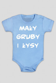 mały, gruby i łysy