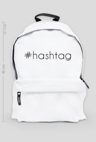 Duży plecak #hashtag