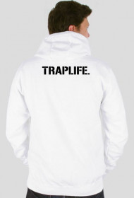 Traplife Logo WHT HOOD