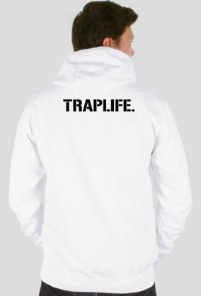 Traplife Logo WHT HOOD