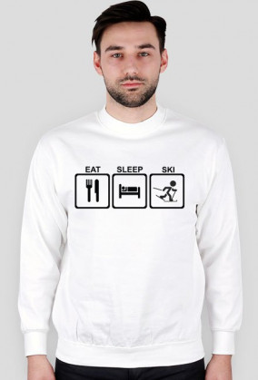 eat sleep ski bluza