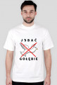 T-shirt męski biały - J*bać gołębie - Nadruk jasny