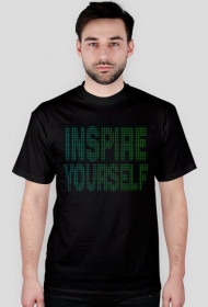 T-shirt 'INSPIRE YOURSELF' czarny
