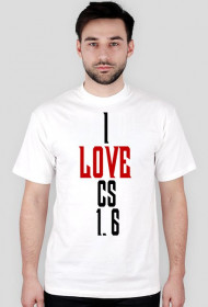 "I LOVE CS 1.6" Biała