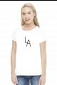 LA white t-shirt girl