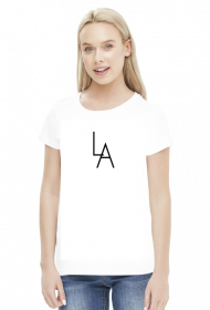 LA white t-shirt girl