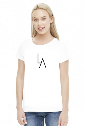 LA white t-shirt girl