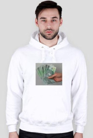 bluza z kapturem biała