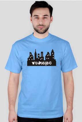 Koszulka "Miasto" Męska - niebieska