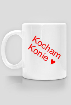 Kubek Kocham konie