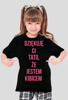 Dziękuje ci tato, dziewczynka