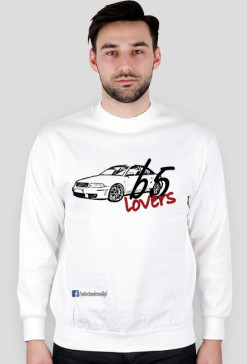 Bluza bez kaptura "B5 lovers" BIALA
