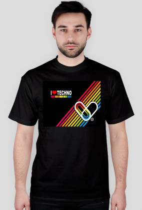 i love techno-męska