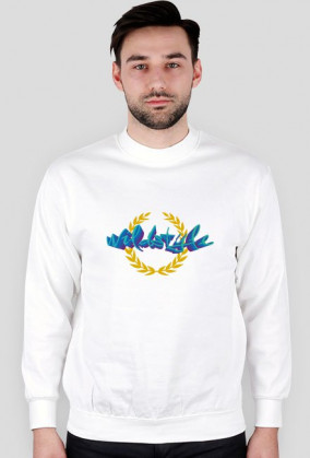bluza bez kaptura wildstyle laur white
