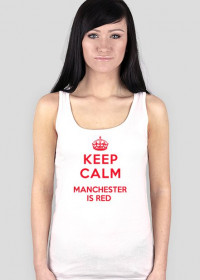 Keep calm Manchester is RED damska bokserka