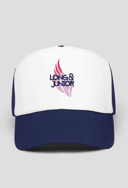CZAPKA Z DASZKIEM TYPU TRUCKER NIEBIESKA