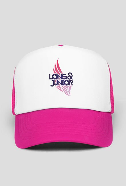 CZAPKA Z DASZKIEM TYPU TRUCKER RÓŻOWA