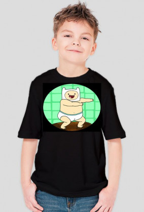 Koszulka mały Finn czarna chłopięca
