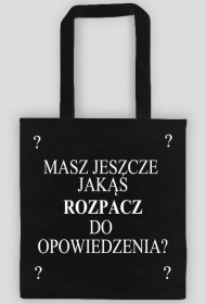 TORBA CZARNA JAK SMOŁA - ROZPACZ