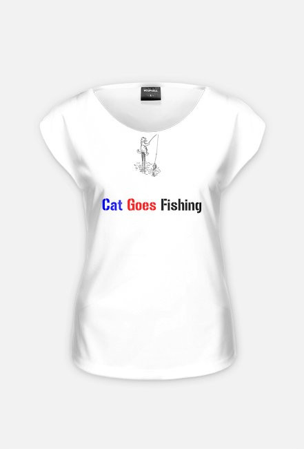 Koszulka dla kobiet "Cat Goes Fishing"