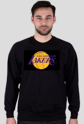 Lakers logo bluza czarna męska
