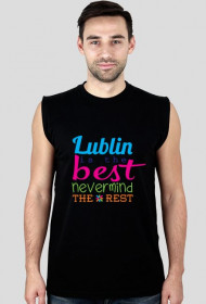Lublin is the best nevermind the rest_t-shirt for sport_black&white_men
