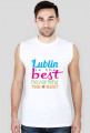 Lublin is the best nevermind the rest_t-shirt for sport_black&white_men