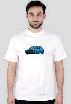 VW Golf I kolor biała