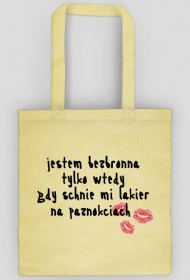 Torba na ramię Jestem bezbronna.