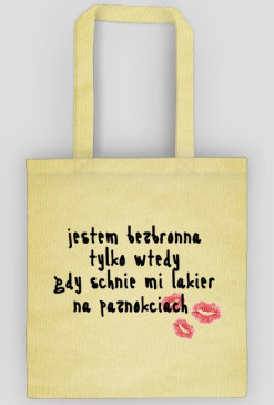 Torba na ramię Jestem bezbronna.