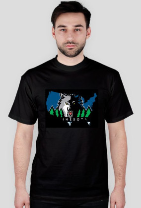 MinnesotaTimberwolves t-shirt czarny męski